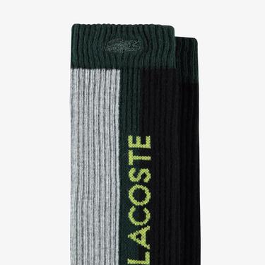  Erkek Renk Bloklu Siyah Çorap