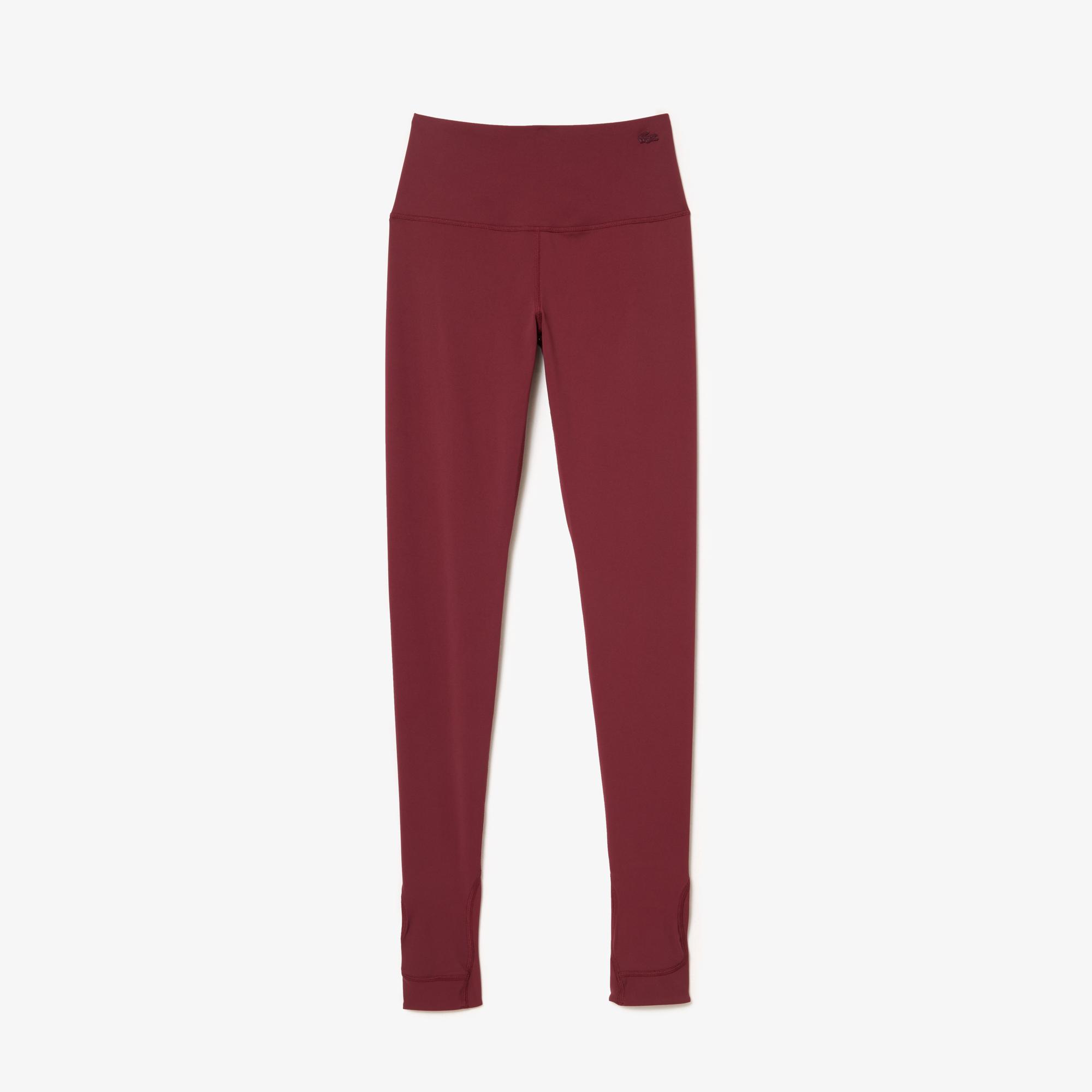 Kadın Slim Fit Bordo Tayt
