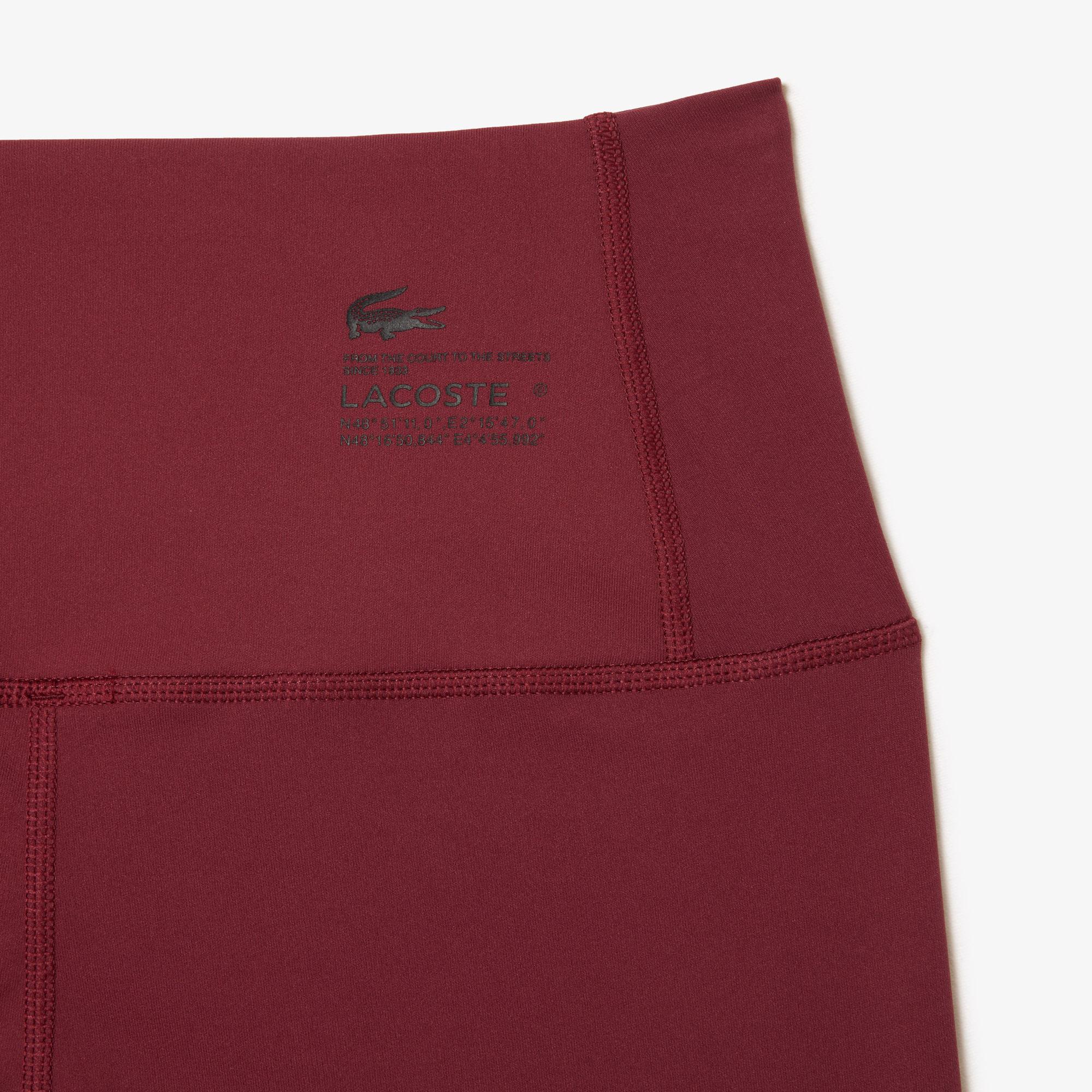 Kadın Slim Fit Bordo Tayt