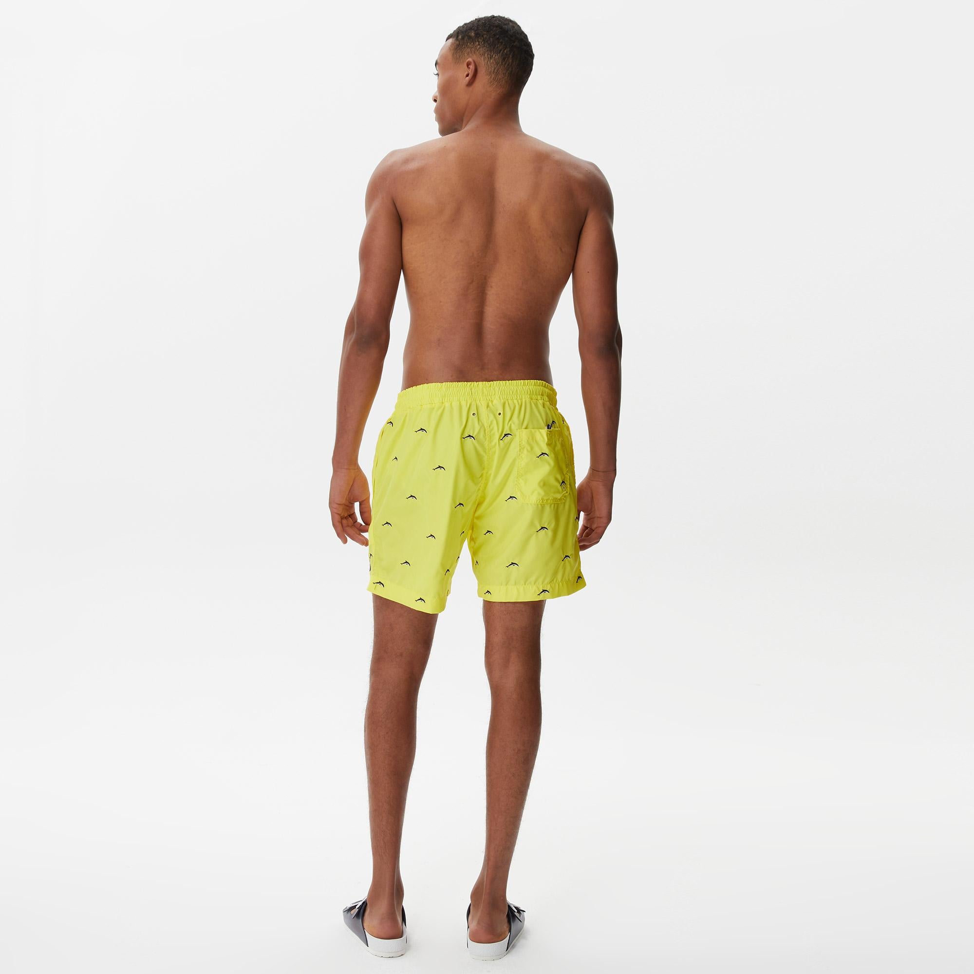 Nautica Classic Erkek Sarı Deniz Şortu