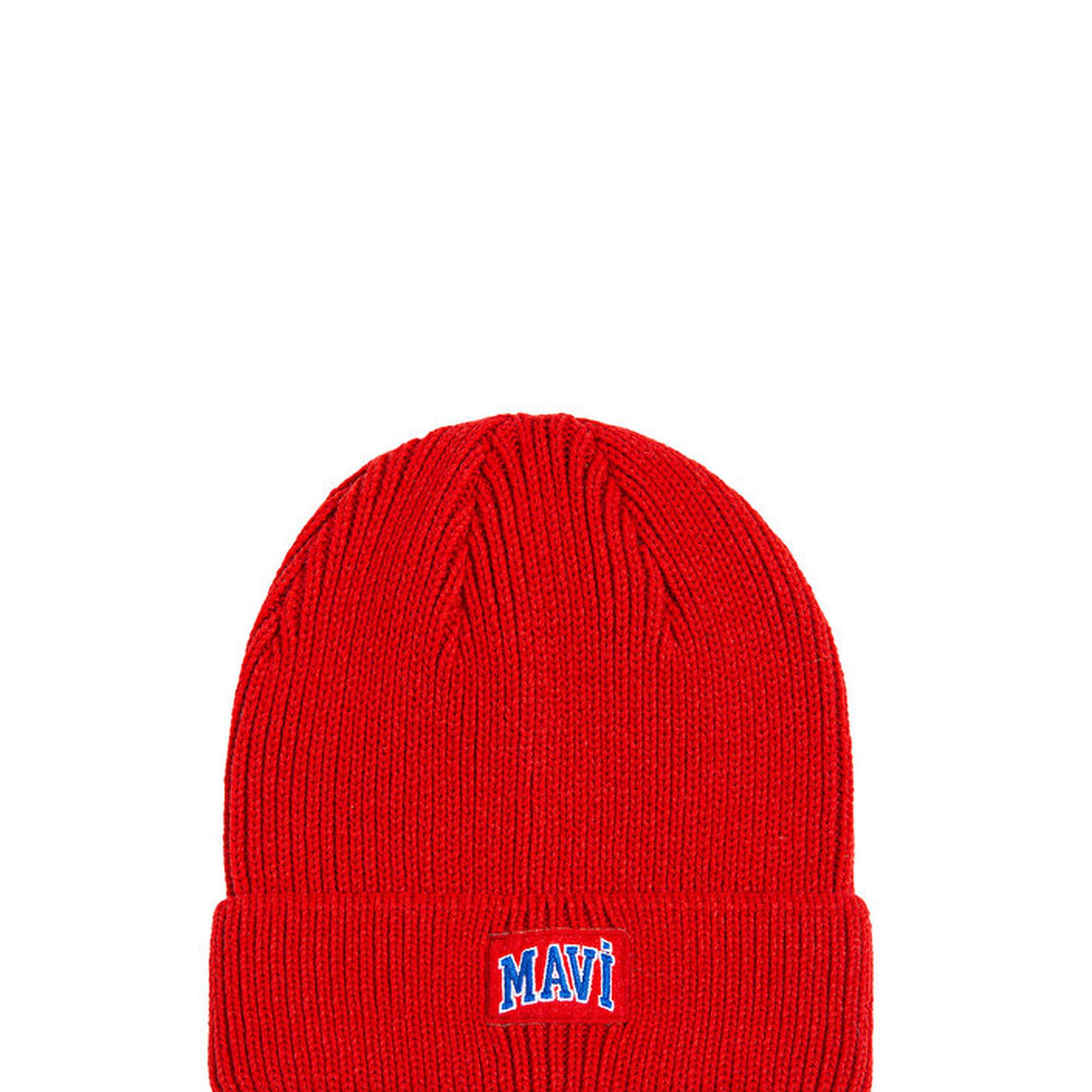 Mavi Mavi Logo Baskılı Kırmızı Bere 1912023-85279