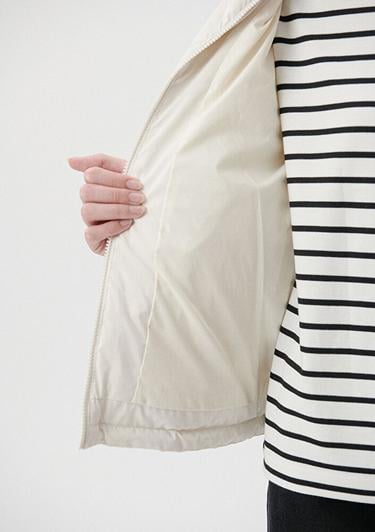  Mavi Premium Kapitone Beyaz Şişme Mont 1110230-70057