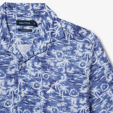  NAUTICA ERKEK LACİVERT CLASSIC FIT KISA KOLLU GÖMLEK