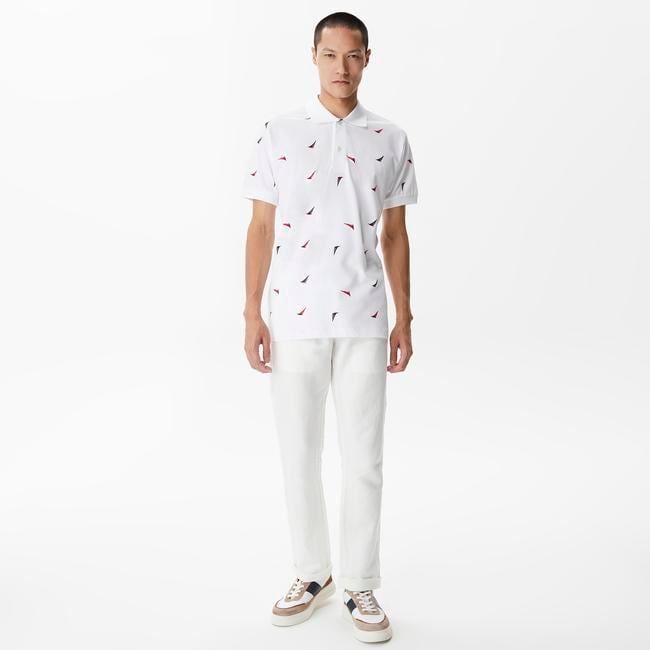  Nautica Erkek Beyaz Classic Fit Kısa Kollu Polo Yaka T-Shirt