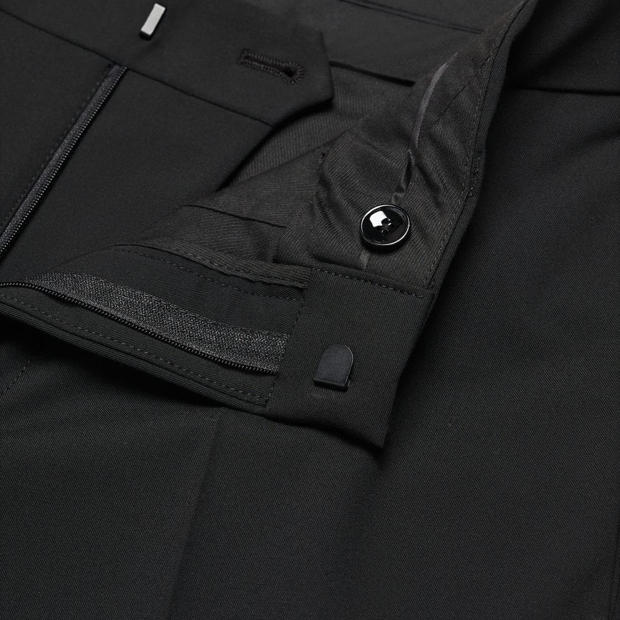 Mango Erkek Süper Slim Fit Streç Kumaştan Kumaş Pantolon Siyah