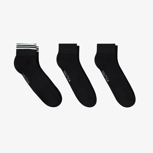  Nautica Erkek Siyah Standart Fit 3Lü Çorap
