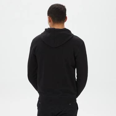  Guess Aldwin Zip Erkek Siyah Sweatshirt