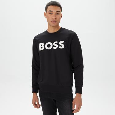  Boss Soleri Erkek Siyah Sweatshirt