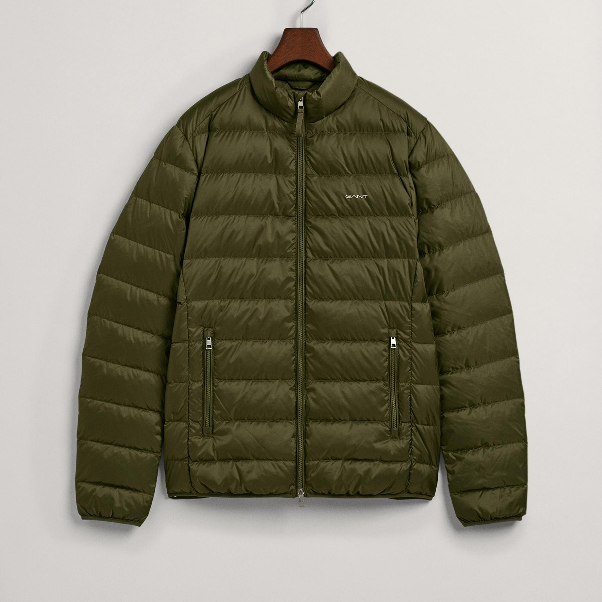 GANT Erkek Yeşil Dik Yaka Kaz Tüyü Mont