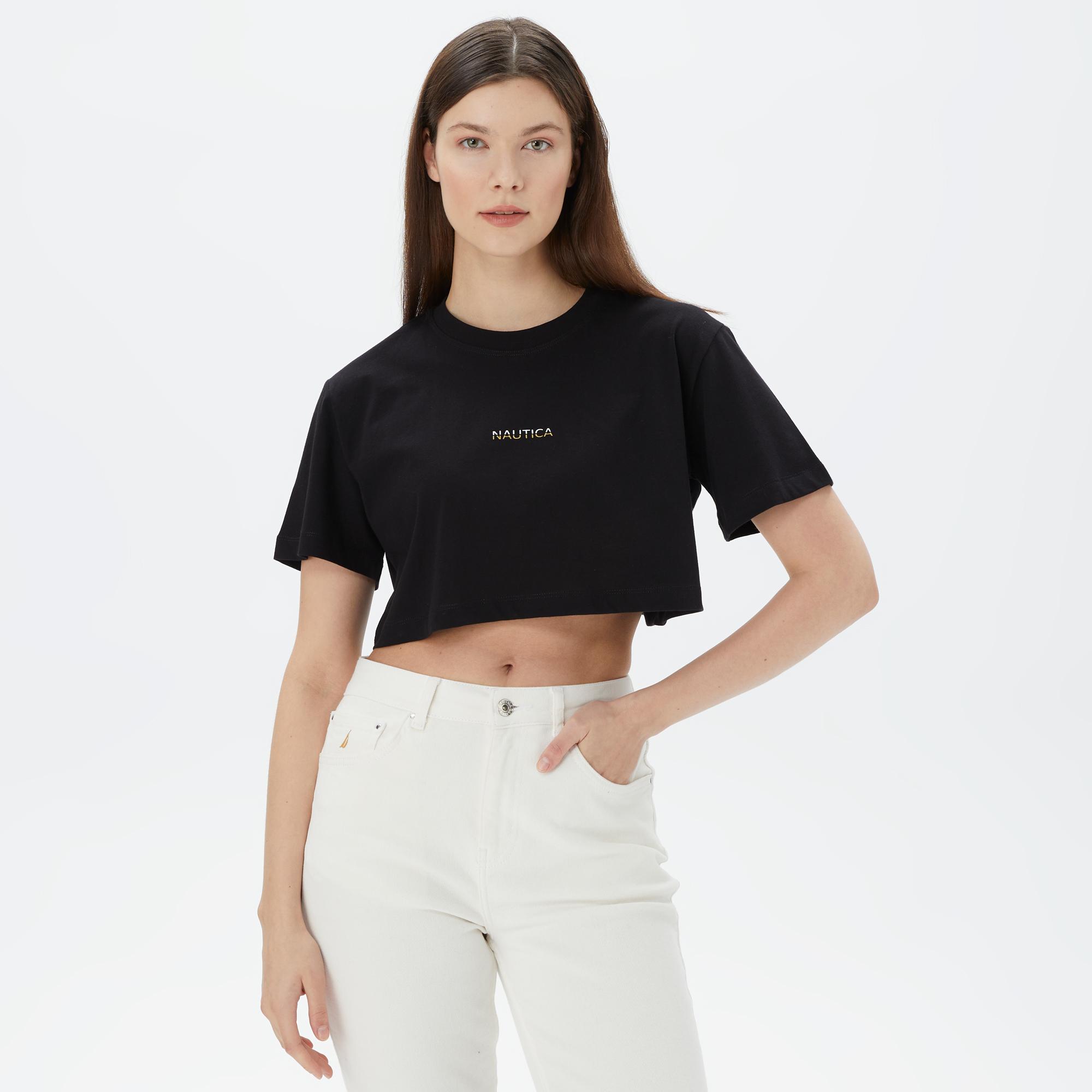 Nautica Kadın Siyah T-Shirt