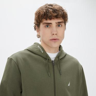  Nautica Erkek Yeşil Standart Fit Sweatshirt