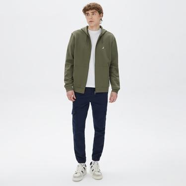  Nautica Erkek Yeşil Standart Fit Sweatshirt