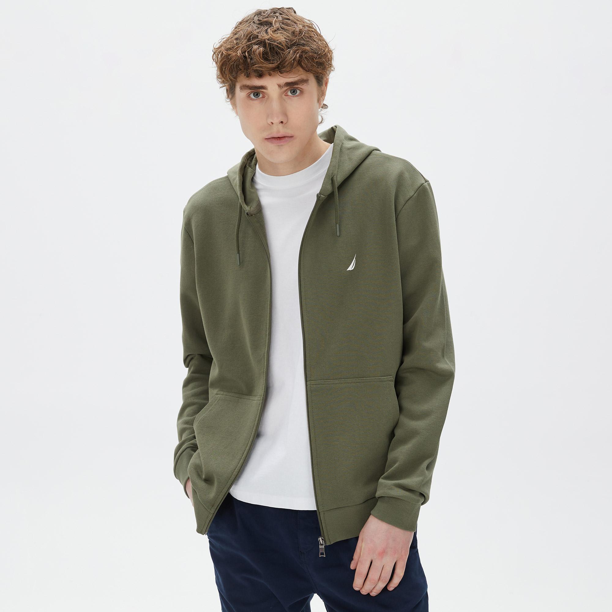 Nautica Erkek Yeşil Standart Fit Sweatshirt