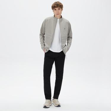  Nautica Erkek Gri Standart Fit Dik Yakalı Ceket