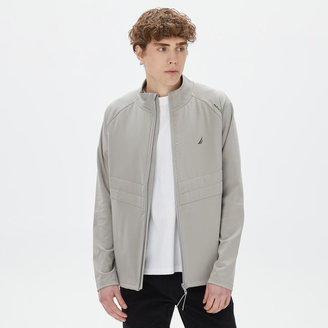  Nautica Erkek Gri Standart Fit Dik Yakalı Ceket