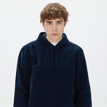  Nautica Erkek Lacivert Standart Fit Kapüşonlu Sweatshirt