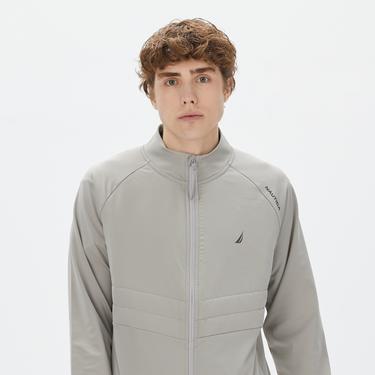  Nautica Erkek Gri Standart Fit Dik Yakalı Ceket