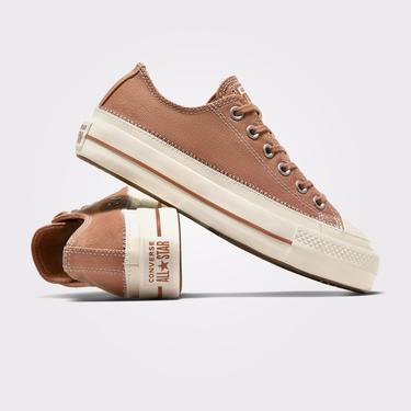  Converse Chuck Taylor All Star Lift Platform Kadın Krem Sneaker