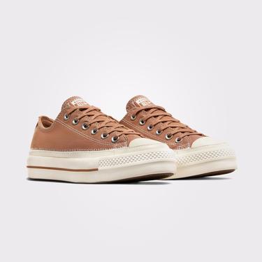  Converse Chuck Taylor All Star Lift Platform Kadın Krem Sneaker