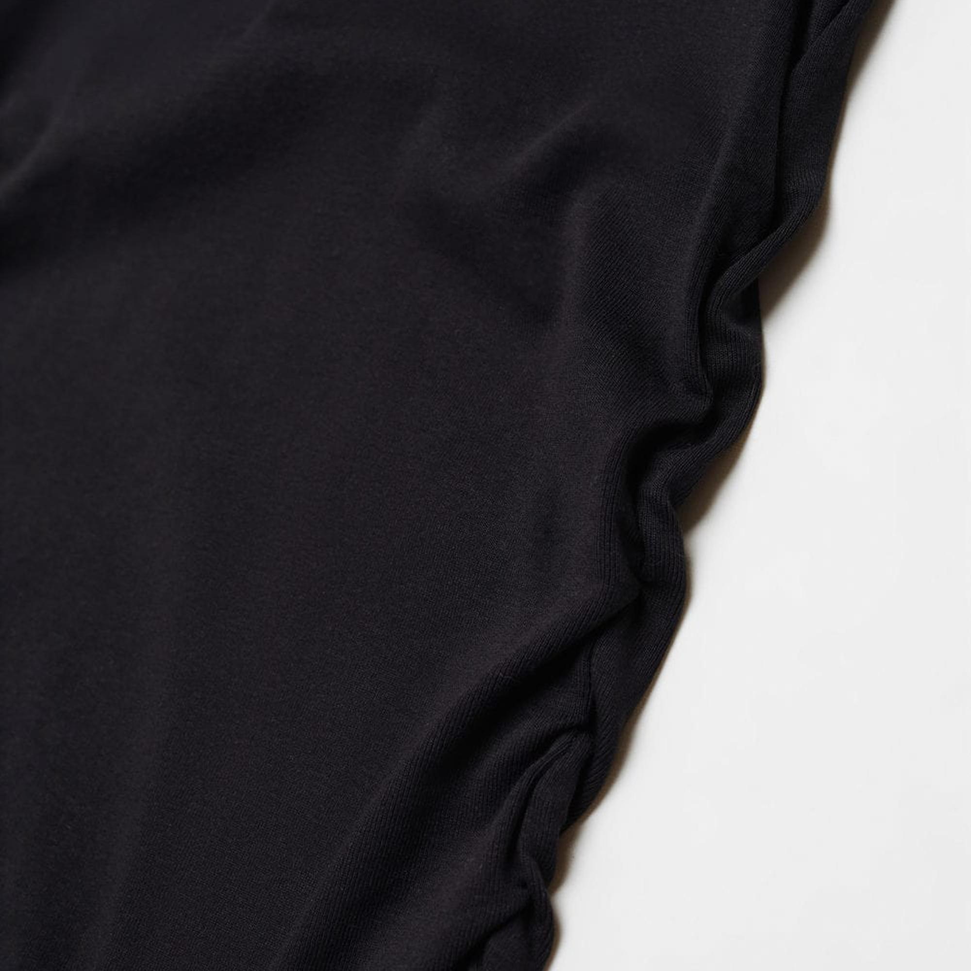 Mango Kadın Yandan Büzgülü Detaylı Elbise Siyah