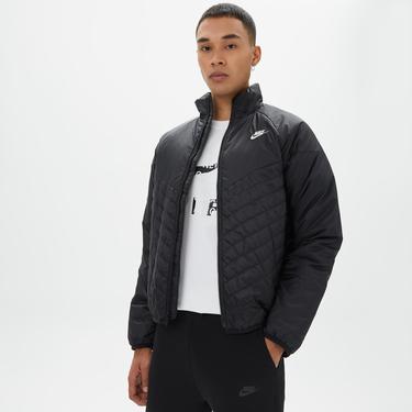  Nike Windrunner Therma-Fit Midweight Puffer Erkek Siyah Mont