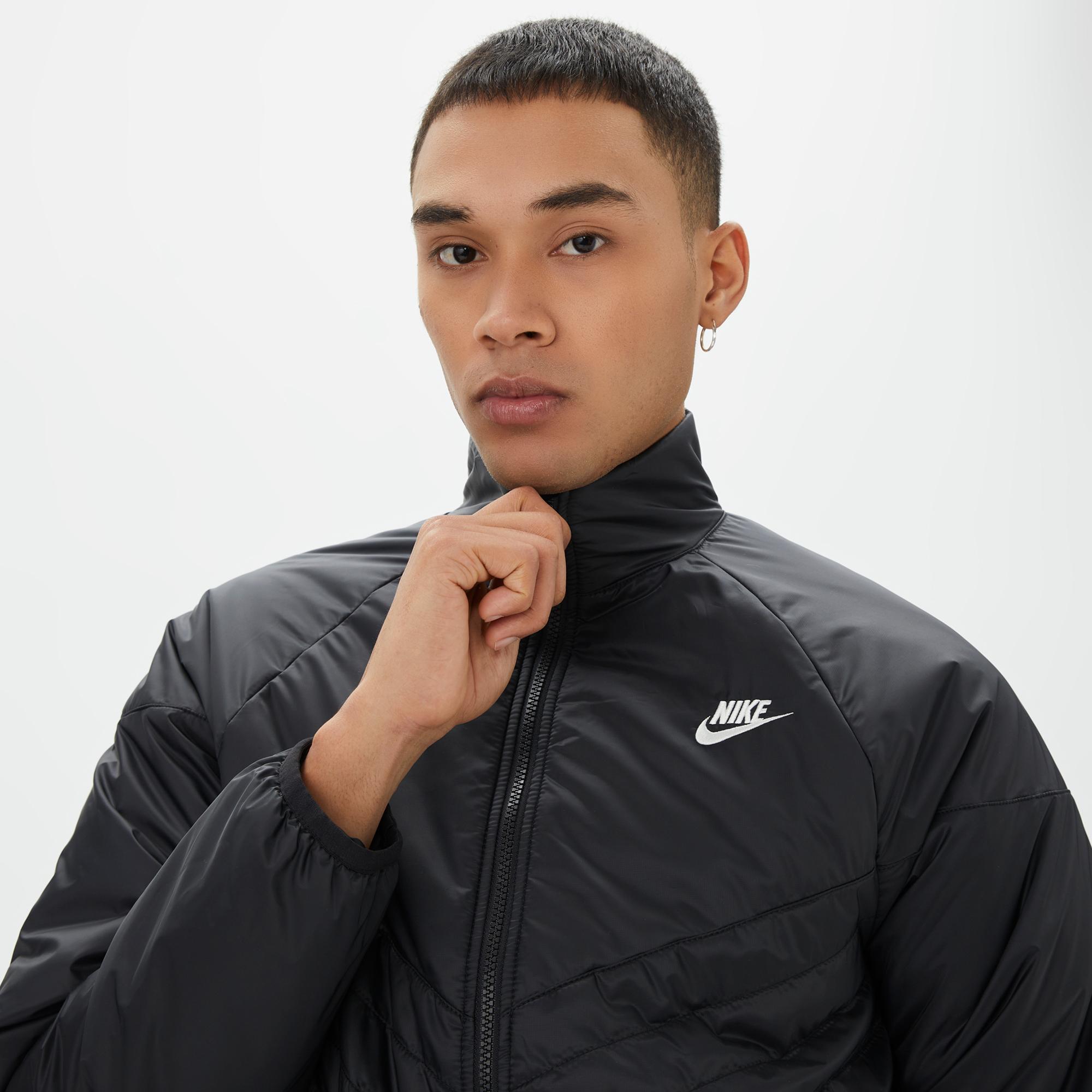 Nike Windrunner Therma-Fit Midweight Puffer Erkek Siyah Mont