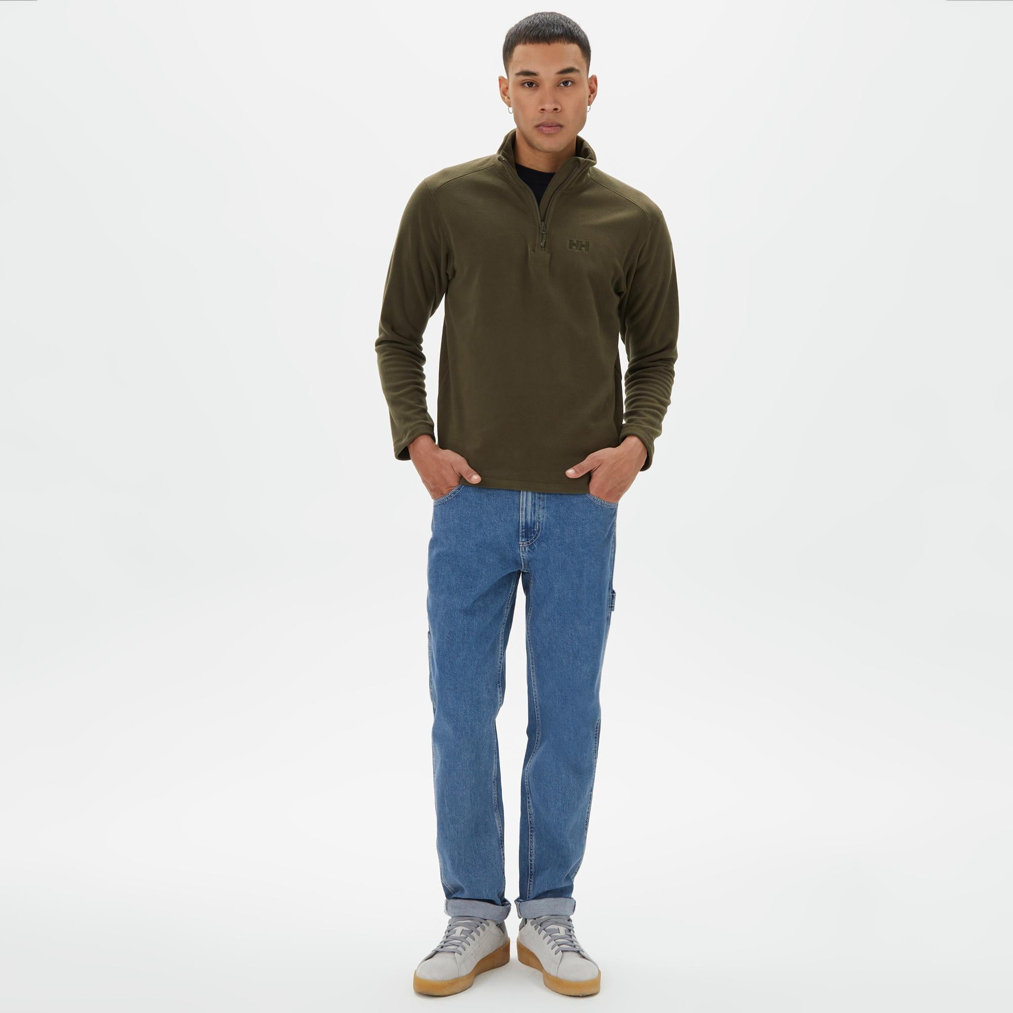 Helly Hansen Mount Polar Fleece Erkek Yeşil Sweatshirt