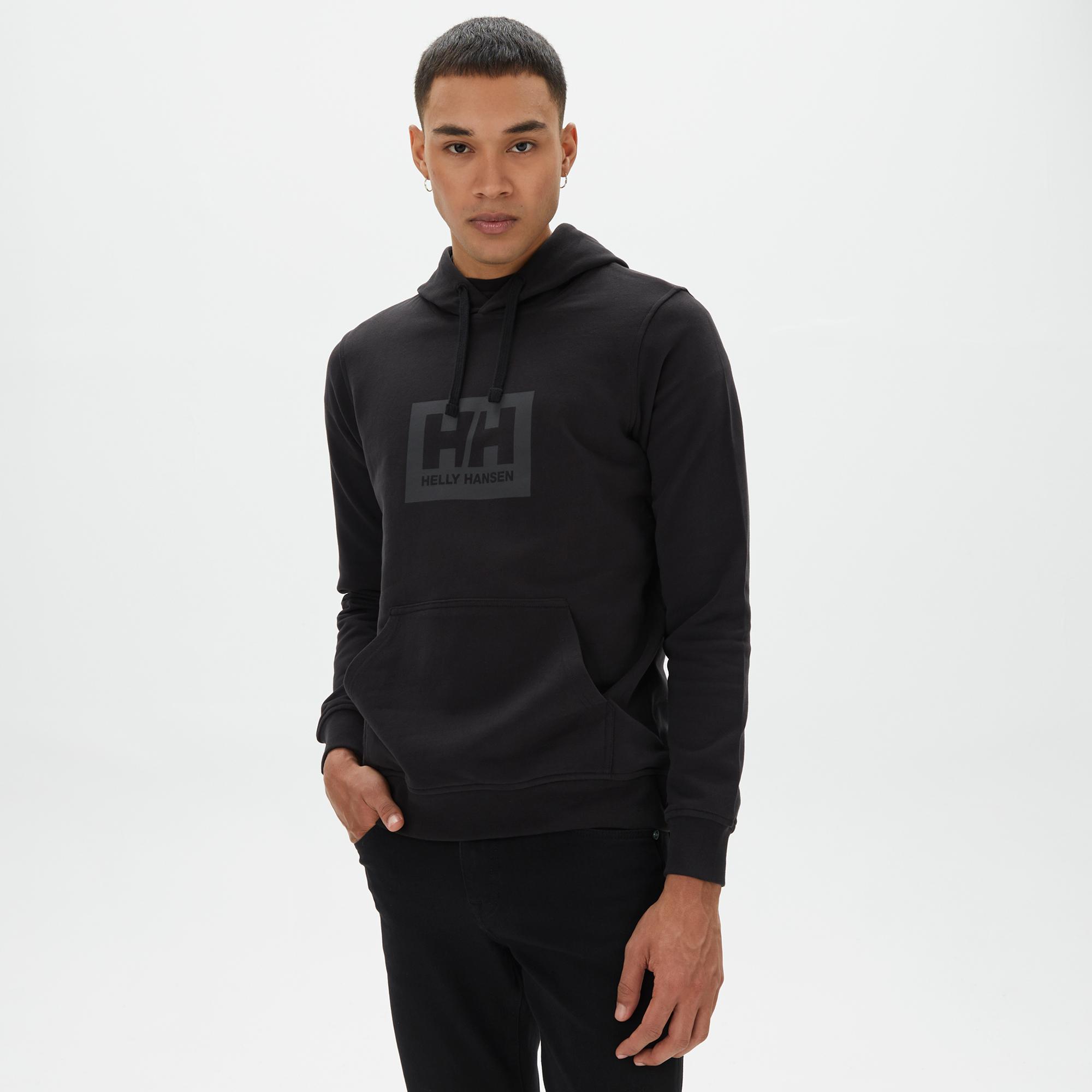 Helly Hansen Box Erkek Siyah Sweatshirt