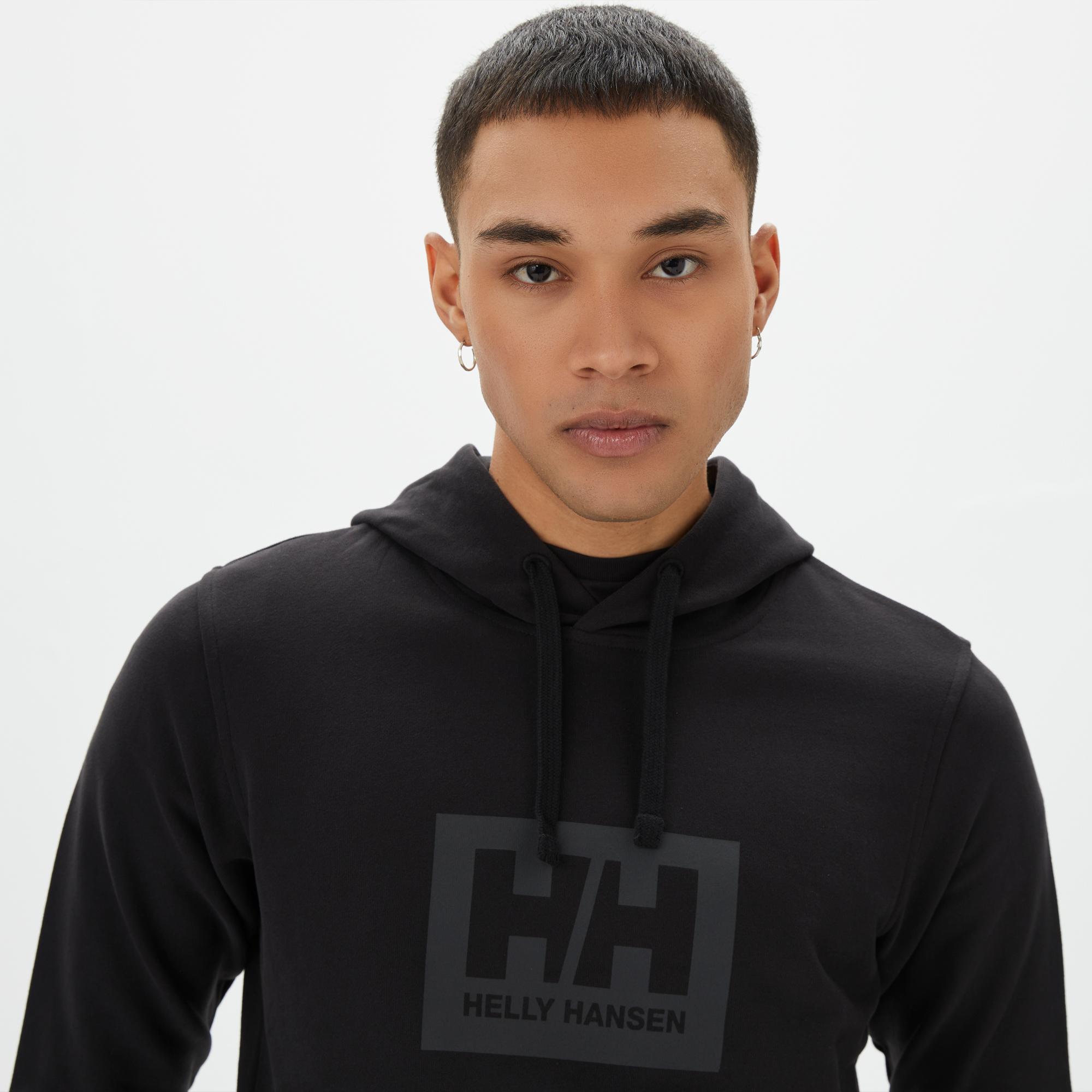 Helly Hansen Box Erkek Siyah Sweatshirt
