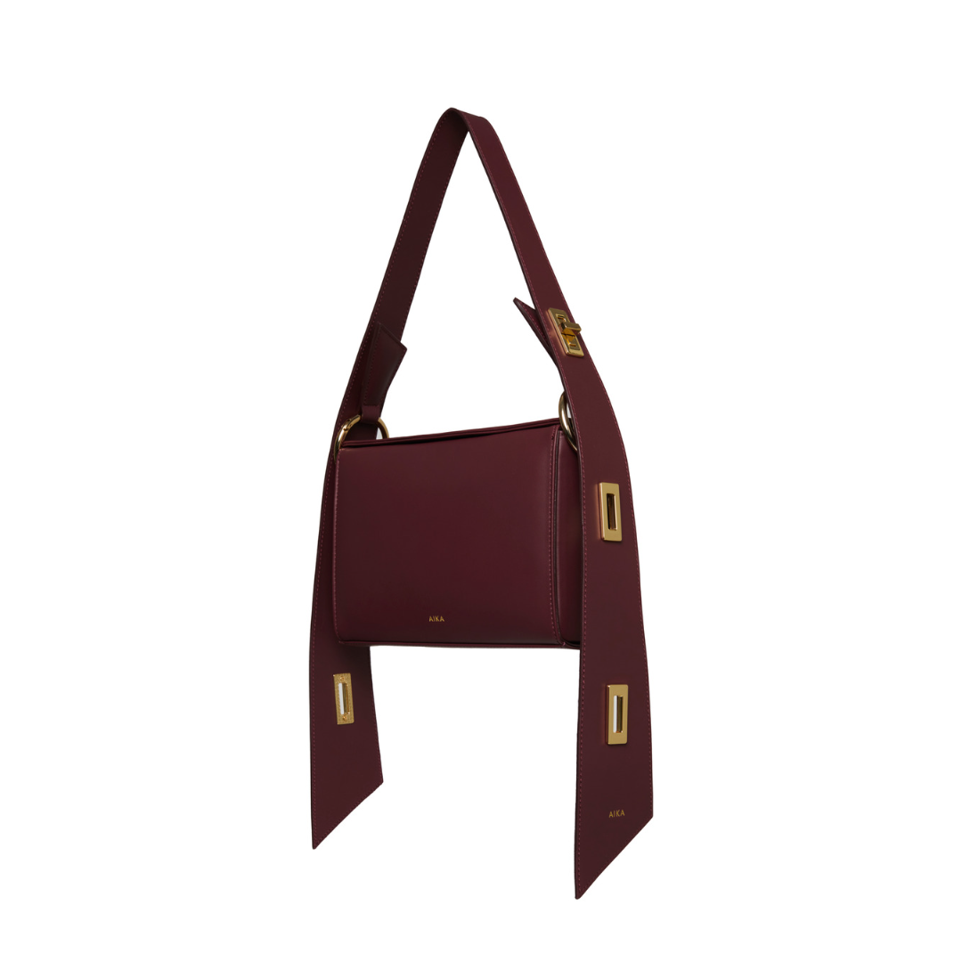  AIKA Deri İstanbul Çanta Bordo