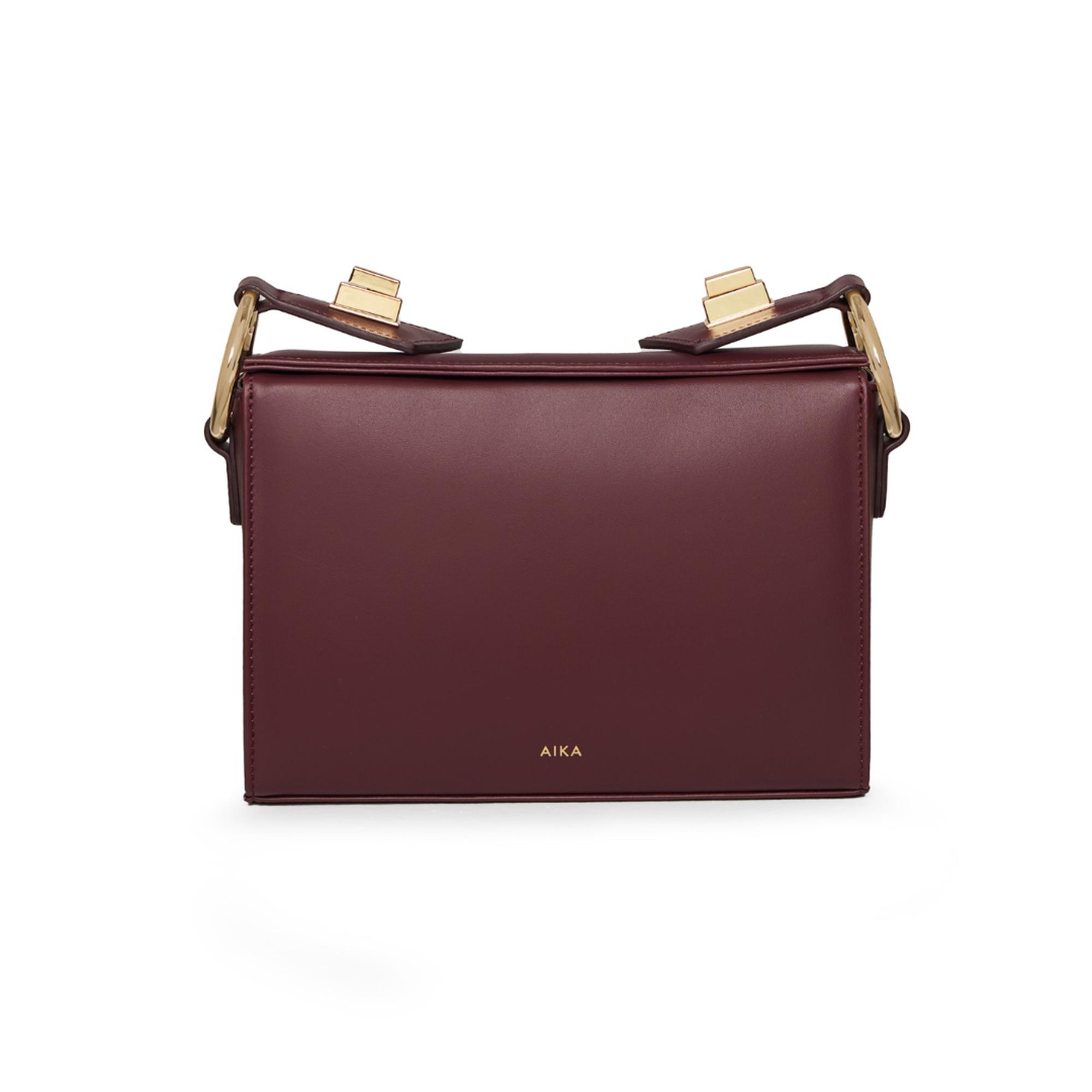 AIKA Deri İstanbul Çanta Bordo