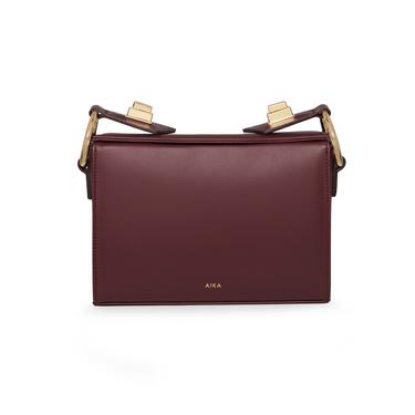  AIKA Deri İstanbul Çanta Bordo