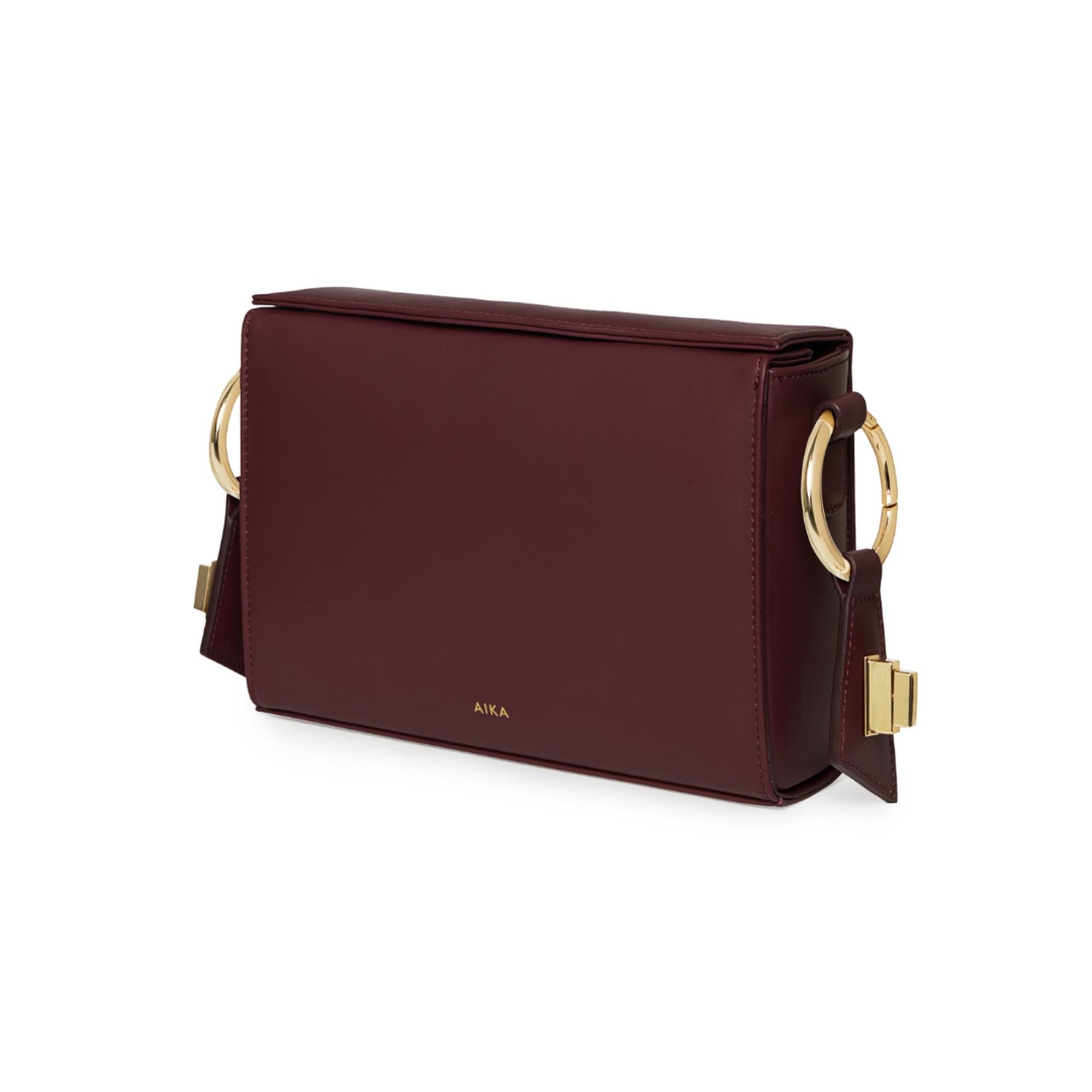 AIKA Deri İstanbul Çanta Bordo