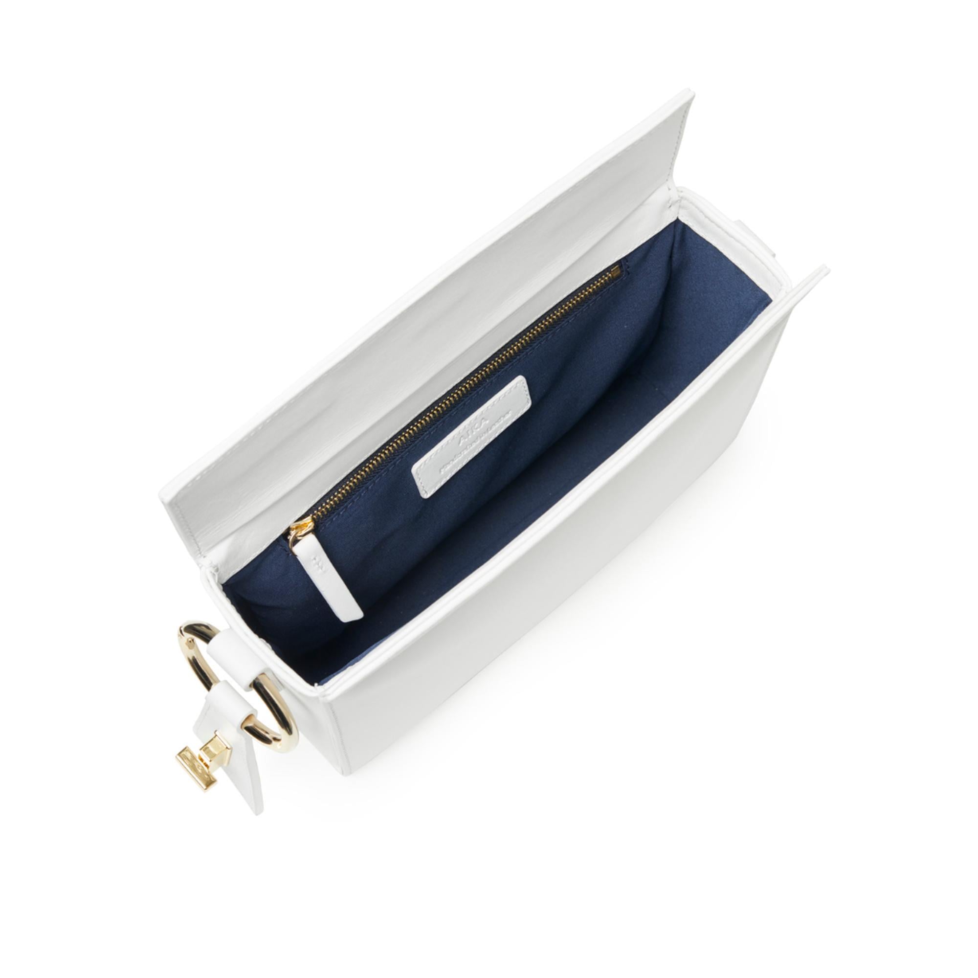 AIKA Deri İstanbul Çanta Beyaz