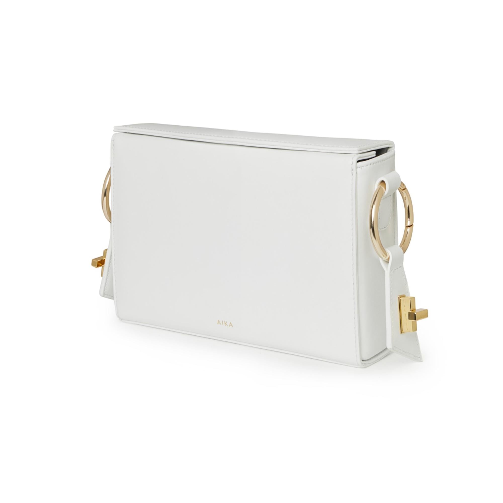 AIKA Deri İstanbul Çanta Beyaz