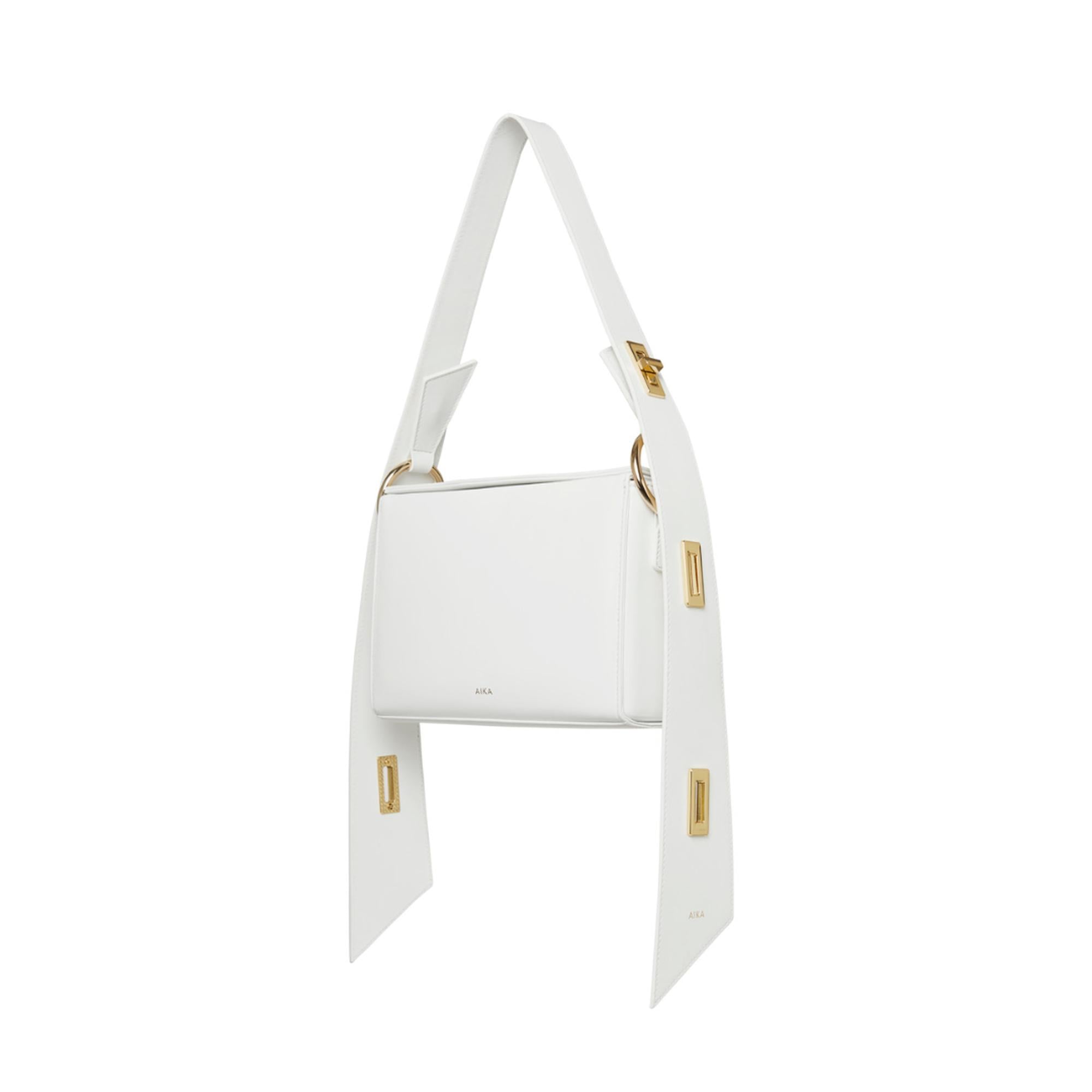 AIKA Deri İstanbul Çanta Beyaz