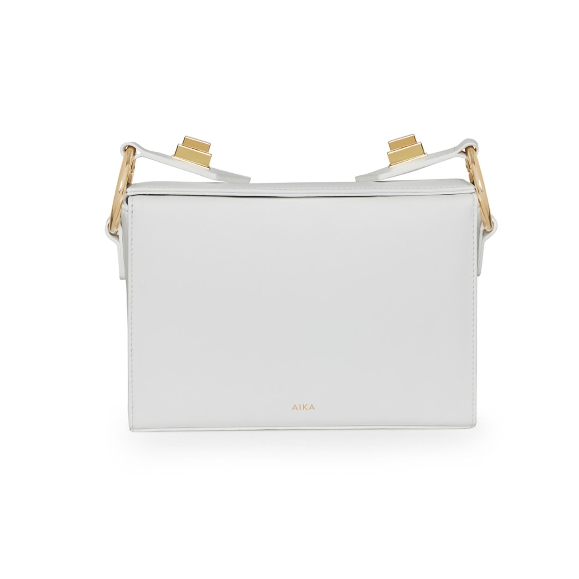 AIKA Deri İstanbul Çanta Beyaz