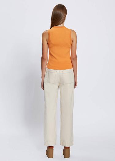  Knitss Extrafıne Merino Yün Kolsuz Turuncu Triko Üst