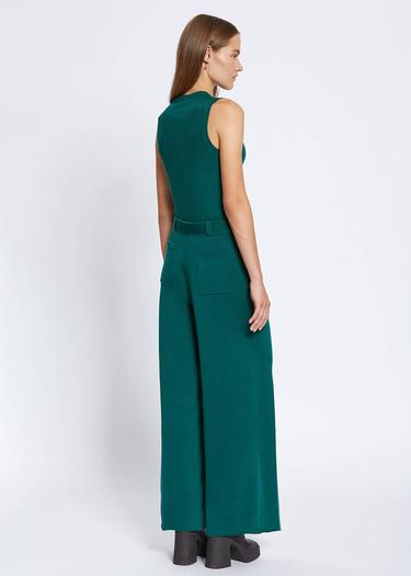  Knitss Extrafıne Merino Yün Yeşil Triko Pantolon