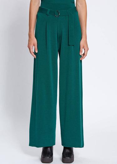  Knitss Extrafıne Merino Yün Yeşil Triko Pantolon