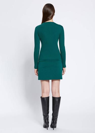  Knitss Extrafıne Merino Yün Yeşil Triko Üst