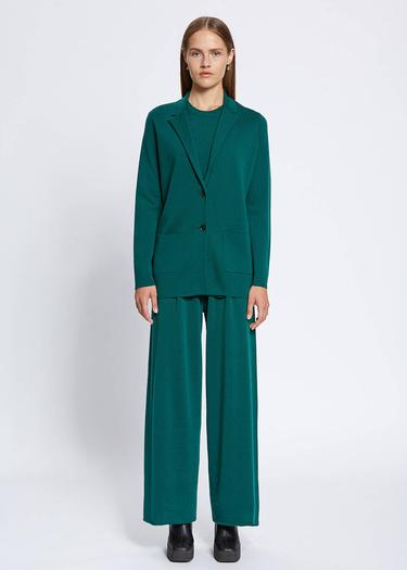  Knitss Extrafıne Merino Yün Yeşil Triko Blazer Ceket