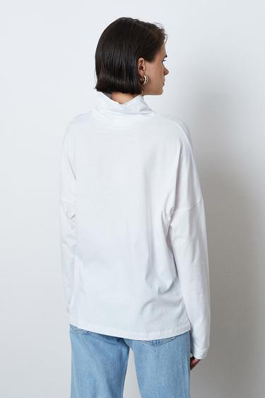  Balıkçı Yaka Uzun Kollu Tshirt