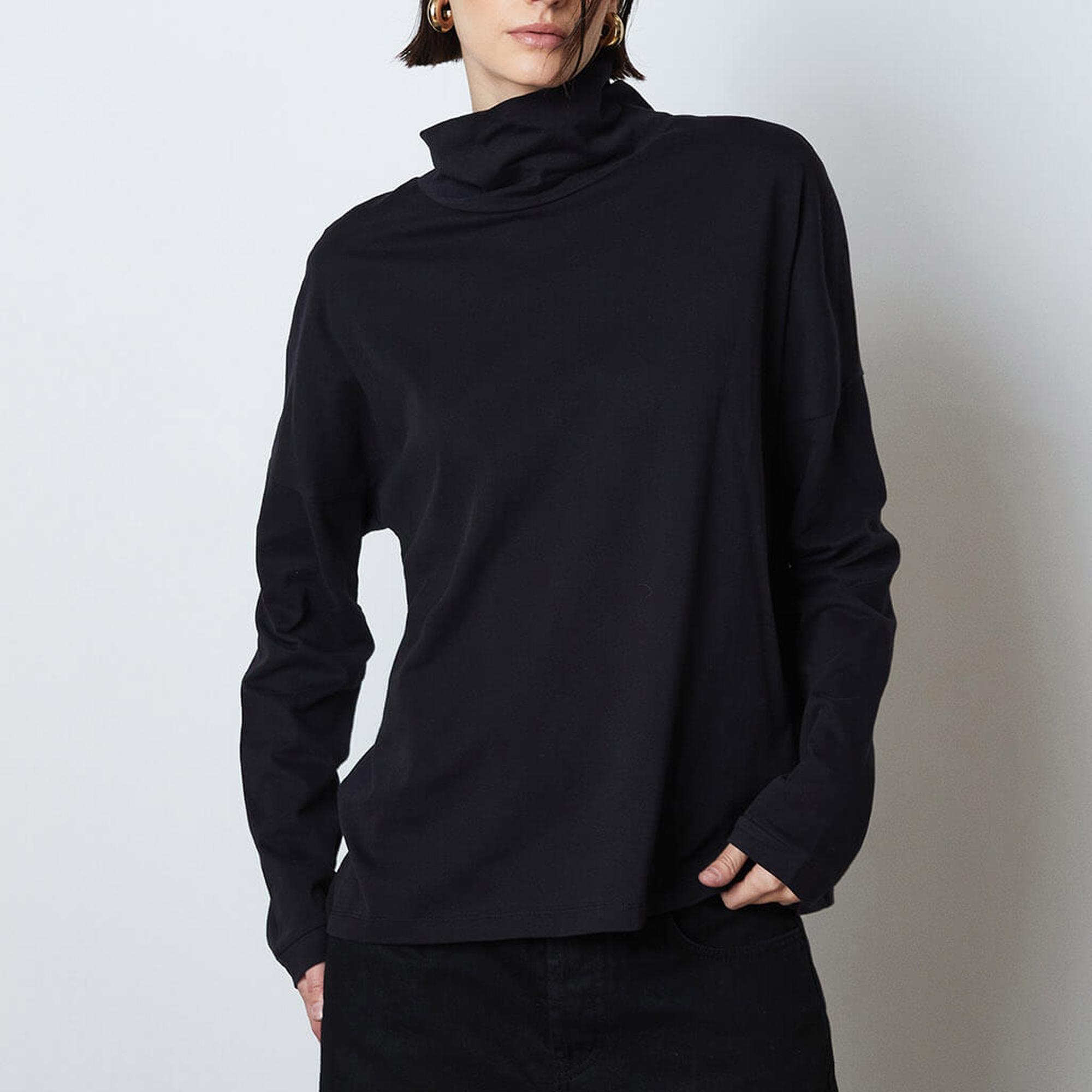 Balıkçı Yaka Uzun Kollu Tshirt