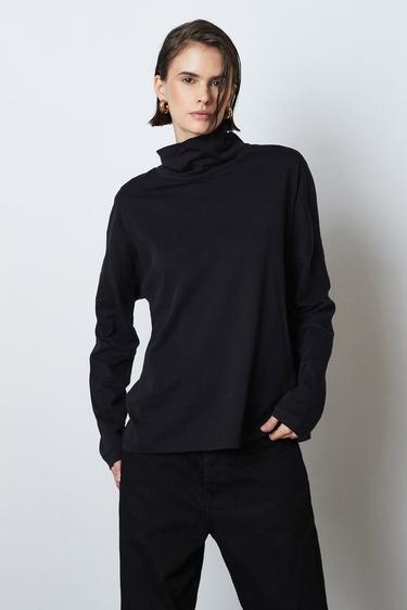  Balıkçı Yaka Uzun Kollu Tshirt