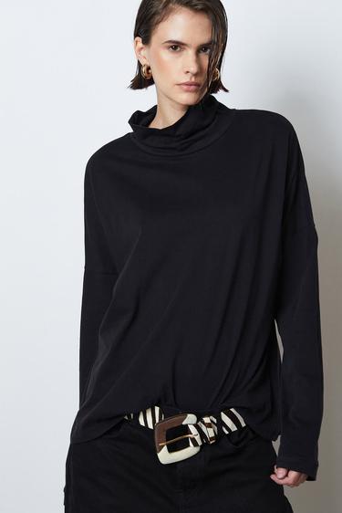  Balıkçı Yaka Uzun Kollu Tshirt