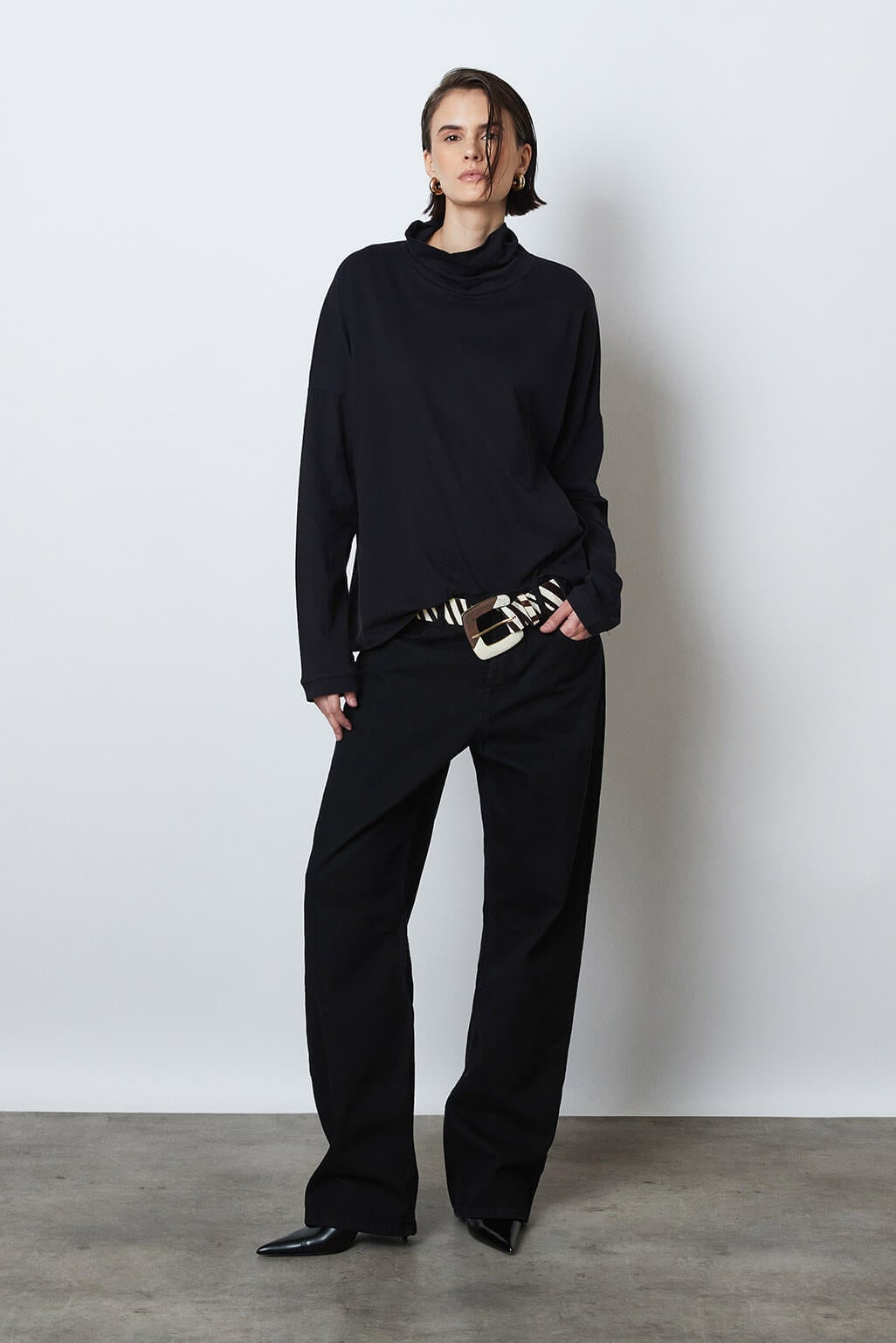  Balıkçı Yaka Uzun Kollu Tshirt