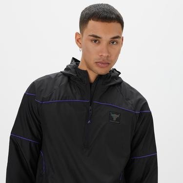  Under Armour Rock Anorak Erkek Siyah Rüzgarlık