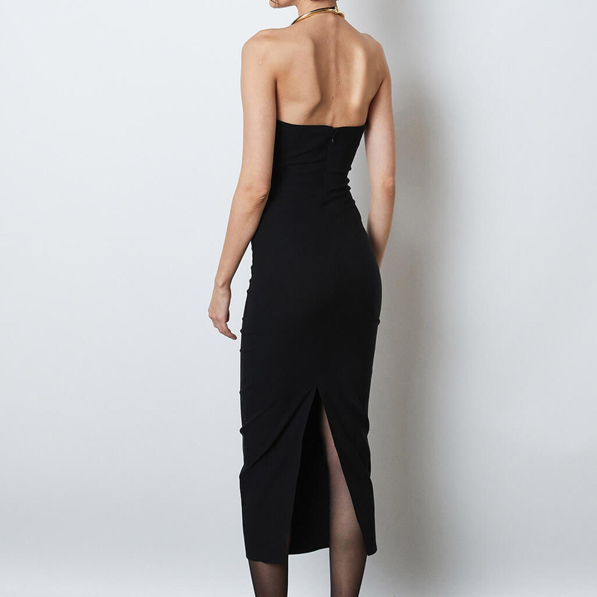 Straplez Maxi Elbise