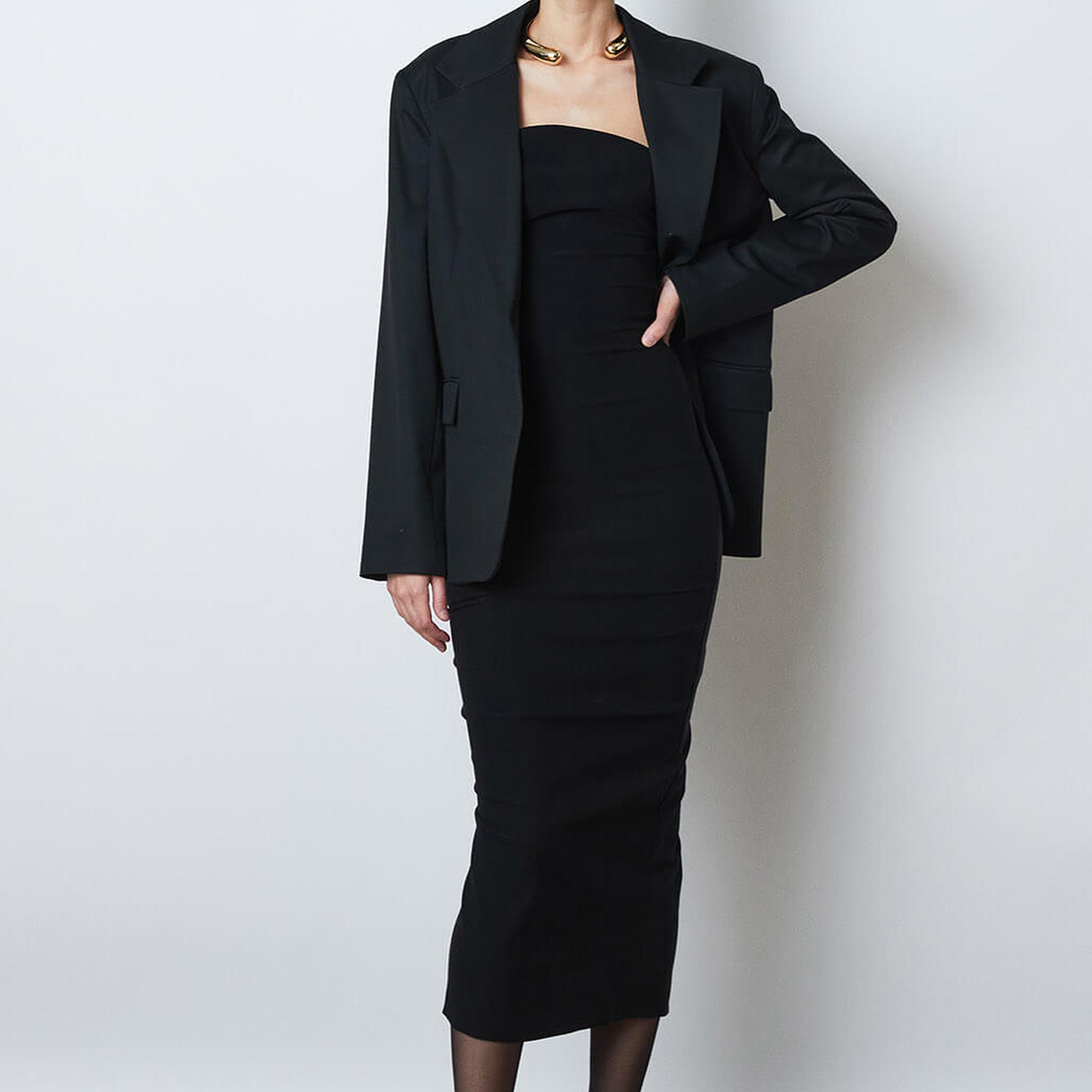 Straplez Maxi Elbise